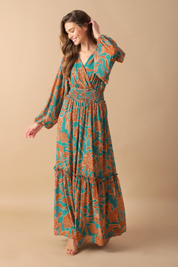 fleeting-fauna-woven-maxi-dress Flying Tomato-Sophia's StyleDRESSES-1